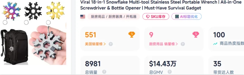 为什么一把“雪花扳手”能在 TikTok 美区跑出来？