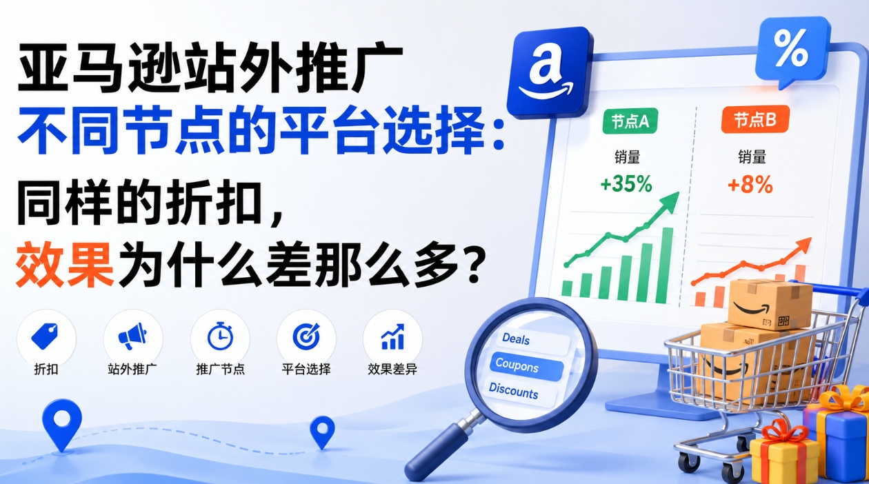 亚马逊站外推广不同节点的平台选择：同样的折扣，效果为什么差那么多？