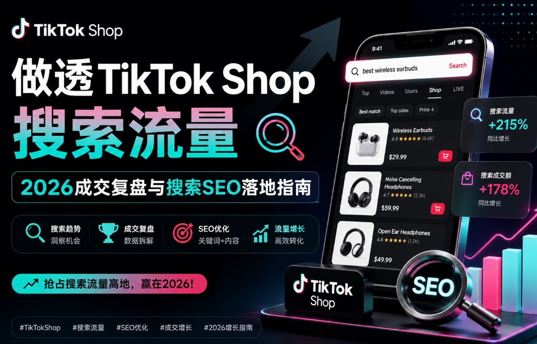 做透TikTok Shop搜索流量：2026成交复盘与搜索SEO落地指南